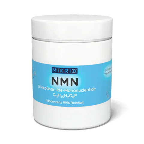 Mikrix NMN Pulver, 100 g in der Dose, Vorderseite